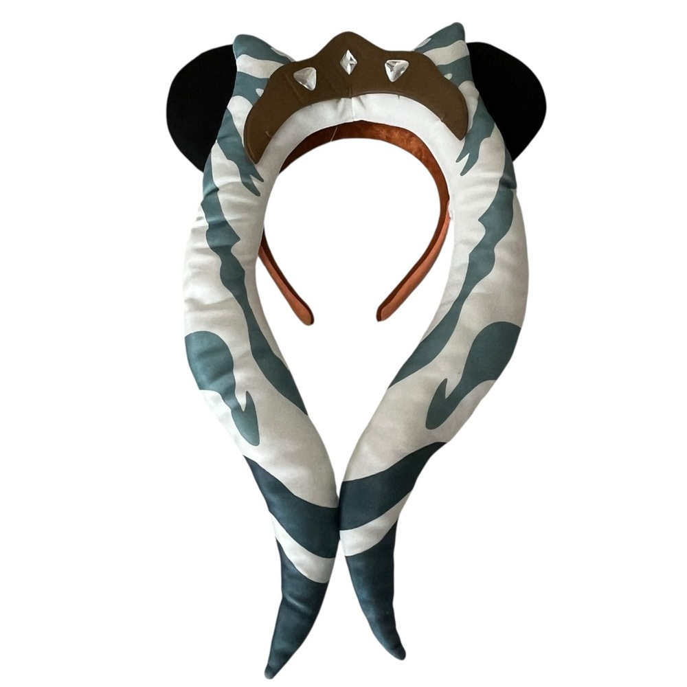 Disney Parks Star Wars Ahsoka Tano Mickey Mouse ear headband rhinestone accents